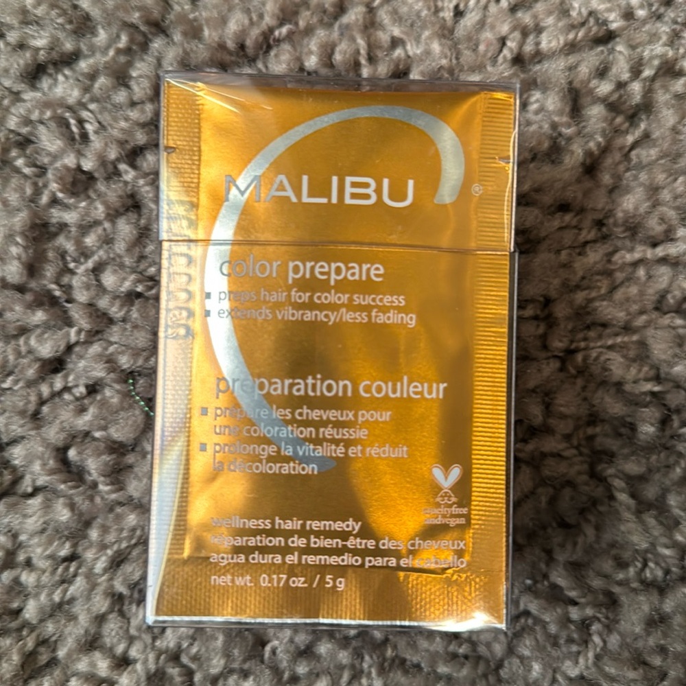New Malibu C Color Prepare packets x 12 .17 ounces each.